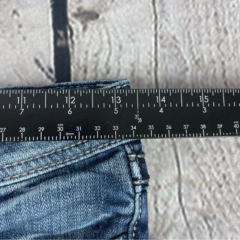 Miss Me Jean Women’s 14 (27x30.5) Low Rise Skinny Embellished Cross - Picture 9 of 12